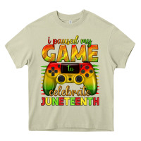 Mossy i paused my game celebrate juneteenth Heavy Core Tee - texasbilliewilder