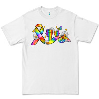 White pride ribbon Premium Tee - Zillion Design Studio