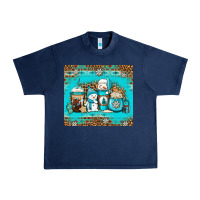Navy winter snowman coffee Urban Heavy Tee - Jasminsmagicworld