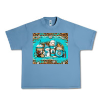 Pebble Blue winter snowman coffee Urban Heavy Tee - Jasminsmagicworld