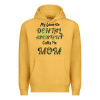 Mustard My Favorite Dental Assistant Calls Me Mom Premium Hoodie - Bettercallsaul