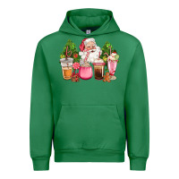Emerald pink christmas santa coffe cups Urban Hoodie - CowGirlArtShop