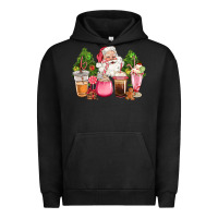 Pigment Black pink christmas santa coffe cups Urban Hoodie - CowGirlArtShop