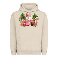 Pigment French Oak pink christmas santa coffe cups Urban Hoodie - CowGirlArtShop