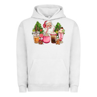 Pigment Lunar Rock pink christmas santa coffe cups Urban Hoodie - CowGirlArtShop