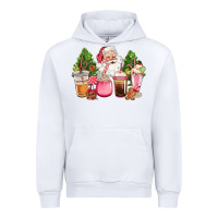 White pink christmas santa coffe cups Urban Hoodie - CowGirlArtShop