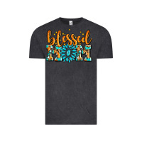Vintage Black blessed mom with gemstone Vintage Tee - AdoDesignShop