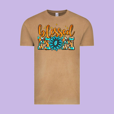Blessed Mom With Gemstone Vintage Tee Designed By Adodesignshop