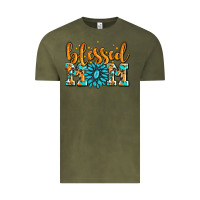 Vintage Olive blessed mom with gemstone Vintage Tee - AdoDesignShop