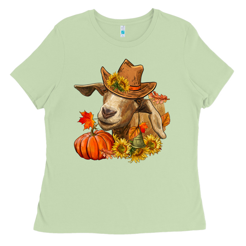 Fall Goat Ladies Tee by RanaPortraitStore | Teevron