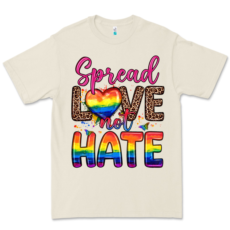 Spread Love Not Hate Premium Tee by Zillion Design Studio | Teevron