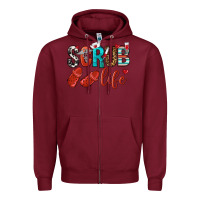 Burgundy scrub life Zipper Hoodie - NancyCooperArtShop