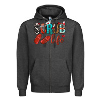 Charcoal Heather scrub life Zipper Hoodie - NancyCooperArtShop