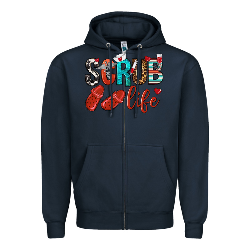 Scrub Life Zipper Hoodie by NancyCooperArtShop | Teevron