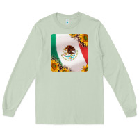 Matcha mexican flag sunflowers and leopard coaster Long Sleeve Tee - Jasminsmagicworld