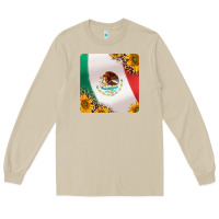 Mushroom mexican flag sunflowers and leopard coaster Long Sleeve Tee - Jasminsmagicworld