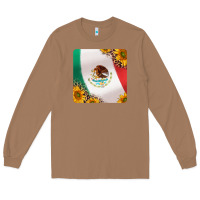 Toasted Coconut mexican flag sunflowers and leopard coaster Long Sleeve Tee - Jasminsmagicworld
