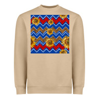 Mushroom 4th of july sunflower seamless  pattern Heavyweight Sweatshirt - BundleAndBundleShop