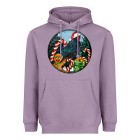 Lavender jersey giant rooster christmas Heavyweight Hoodie - LillyAllenDesigns