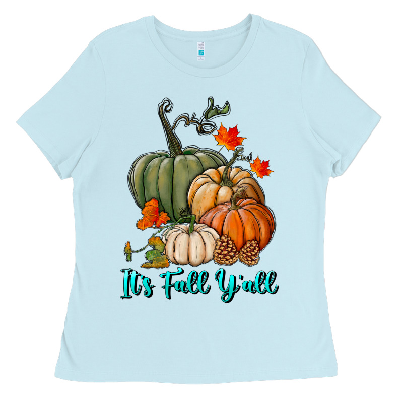 Happy Fall Y'all Pumpkins Ladies Tee by RanaPortraitStore | Teevron