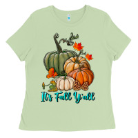 Matcha Happy Fall Y'all Pumpkins Ladies Tee - RanaPortraitStore