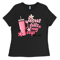 Black jesus fills my cup Ladies Tee - JahusDesignShop