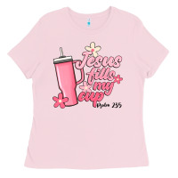 Bubblegum Pink jesus fills my cup Ladies Tee - JahusDesignShop