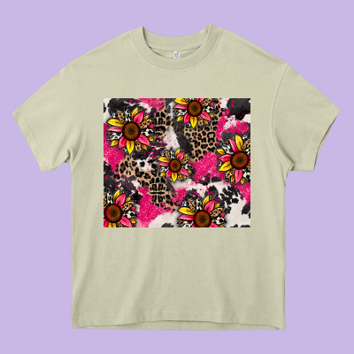 Sunflower Cowhide Heavy Core Tee Designed By Zillion Design Studio