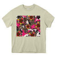 Mossy sunflower cowhide Heavy Core Tee - Zillion Design Studio