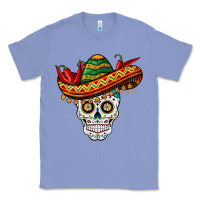 Colony Blue cinco de mayo sombrero skull Classic Tee - BarkalooDesign