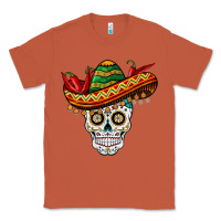 Copper cinco de mayo sombrero skull Classic Tee - BarkalooDesign