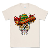 Natural cinco de mayo sombrero skull Classic Tee - BarkalooDesign