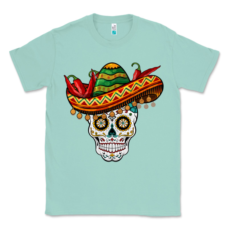 Cinco De Mayo Sombrero Skull Classic Tee by BarkalooDesign | Teevron