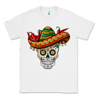 White cinco de mayo sombrero skull Classic Tee - BarkalooDesign