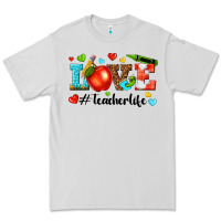 Dove Grey love teacher life Premium Tee - texasbilliewilder