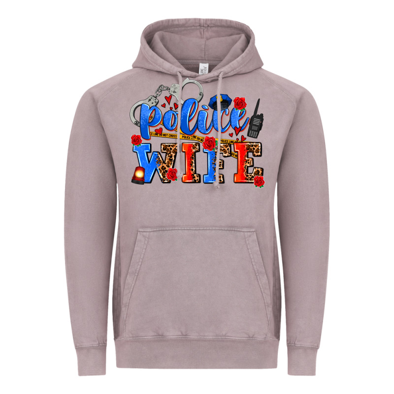 Police Wife Vintage Hoodie by AdoDesignShop | Teevron