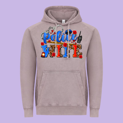 Police Wife Vintage Hoodie Designed By Adodesignshop