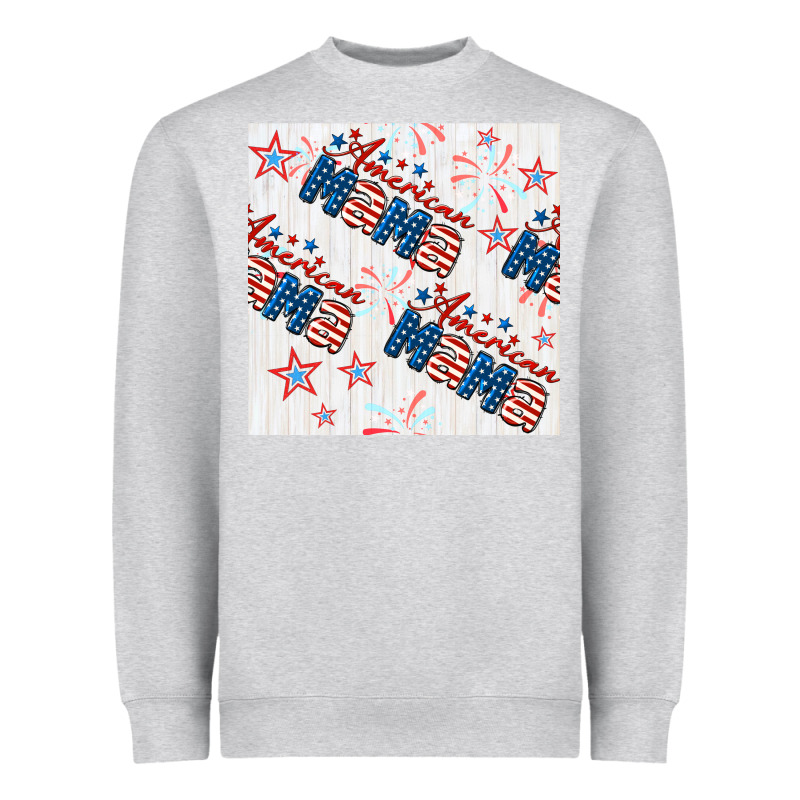 American Mama Seamless Pattern Heavyweight Sweatshirt by BundleAndBundleShop | Teevron