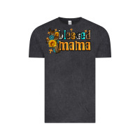 Vintage Black blessed mama Vintage Tee - AdoDesignShop