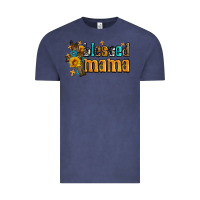 Vintage Denim blessed mama Vintage Tee - AdoDesignShop