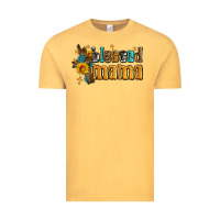 Vintage Mustard blessed mama Vintage Tee - AdoDesignShop
