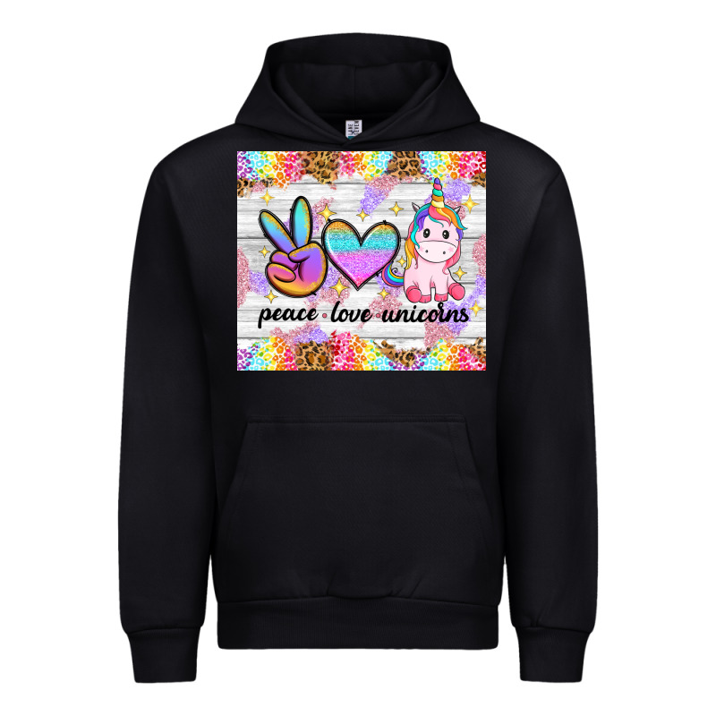 Peace Loeve Unicorns Urban Hoodie by CowGirlArtShop | Teevron