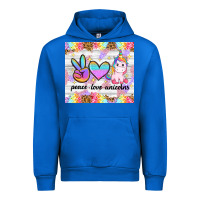 Cobalt peace loeve unicorns Urban Hoodie - CowGirlArtShop