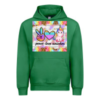 Emerald peace loeve unicorns Urban Hoodie - CowGirlArtShop