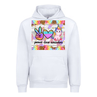 White peace loeve unicorns Urban Hoodie - CowGirlArtShop