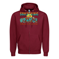 Burgundy something in the orange tells me were not done Zipper Hoodie - NancyCooperArtShop