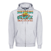 Heather Grey something in the orange tells me were not done Zipper Hoodie - NancyCooperArtShop