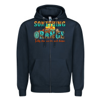 Navy something in the orange tells me were not done Zipper Hoodie - NancyCooperArtShop