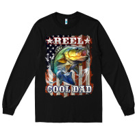 Black Reel Cool Dad Bass Long Sleeve Tee - LillyAllenDesigns
