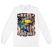 White Reel Cool Dad Bass Long Sleeve Tee - LillyAllenDesigns